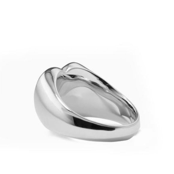 Silver Heart Signet Ring - Picture 4 of 4